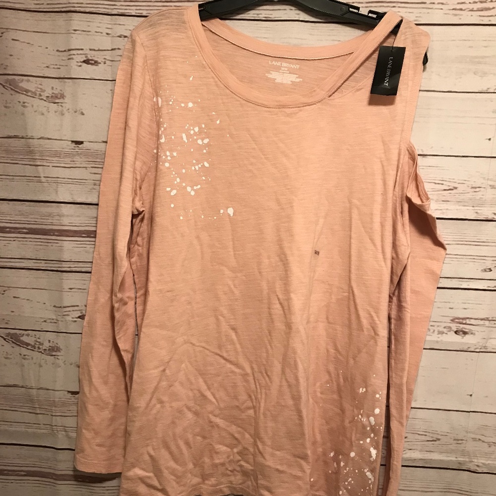 Lane Bryant One Shoulder Cold Shoulder Top